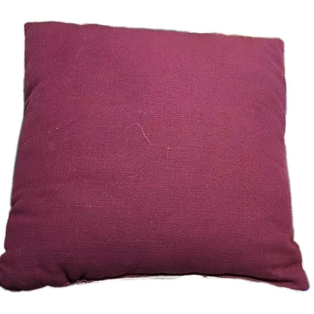 Tapestry Christmas Teddy Bear Santa‎ Jingle Bells Pillow 12